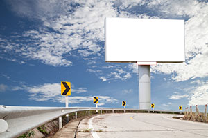 Digital Billboard on Highway in Contact Us